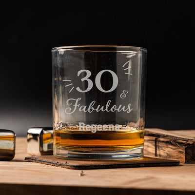 Custom Awesome Since Birthday Lowball Glasses -