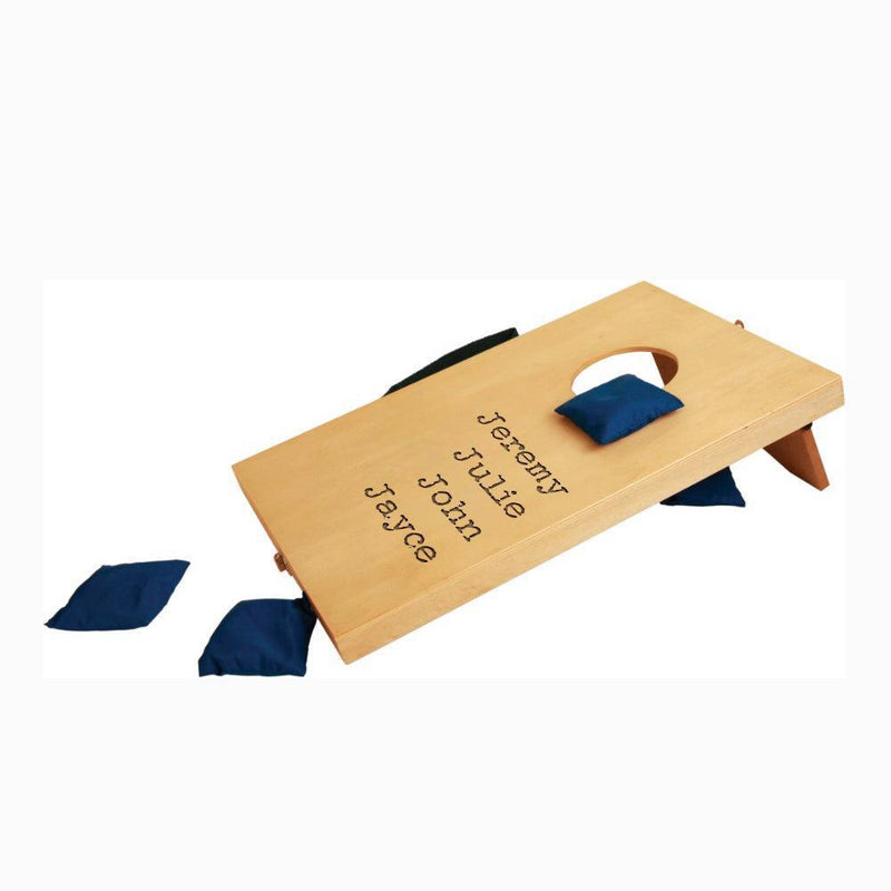 Personalized Mini Bean Bag Toss/Cornhole Game - Family Names -