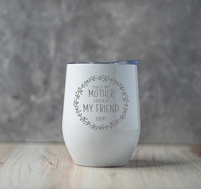 Personalized Mother's Day Wine Tumbler 12oz -  - Completeful