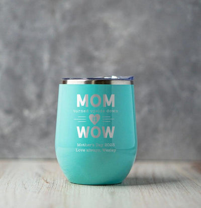 Personalized Mother's Day Wine Tumbler 12oz -  - Completeful