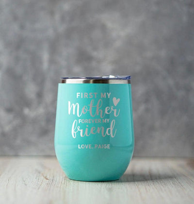 Personalized Mother's Day Wine Tumbler 12oz -  - Completeful