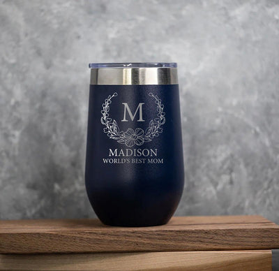 Personalized Mother's Day Wine Tumbler - 16oz. -  - Completeful