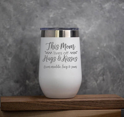 Personalized Mother's Day Wine Tumbler - 16oz. -  - Completeful