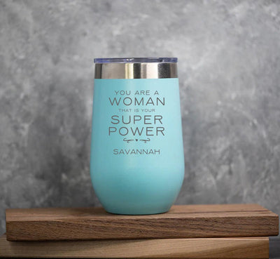 Personalized Mother's Day Wine Tumbler - 16oz. -  - Completeful