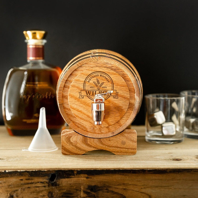 Personalized 1 Liter Oak Barrel -