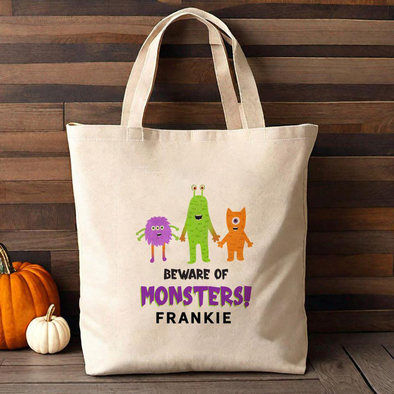 Personalized Kids Halloween Tote Bags -  - Qualtry