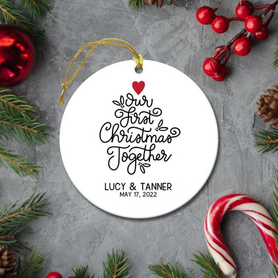 Personalized Our First Christmas Together Ornament -