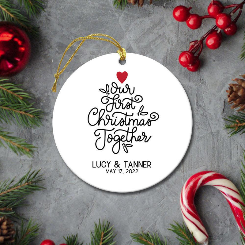 Personalized Our First Christmas Together Ornament -