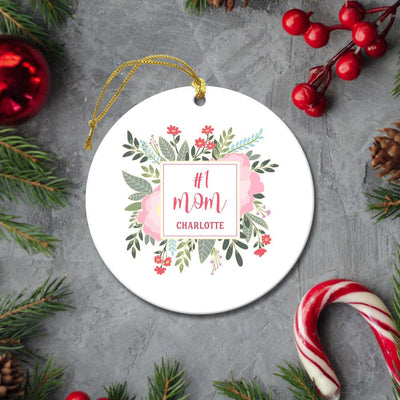 Personalized Baby Birth Stats Christmas Ornament -
