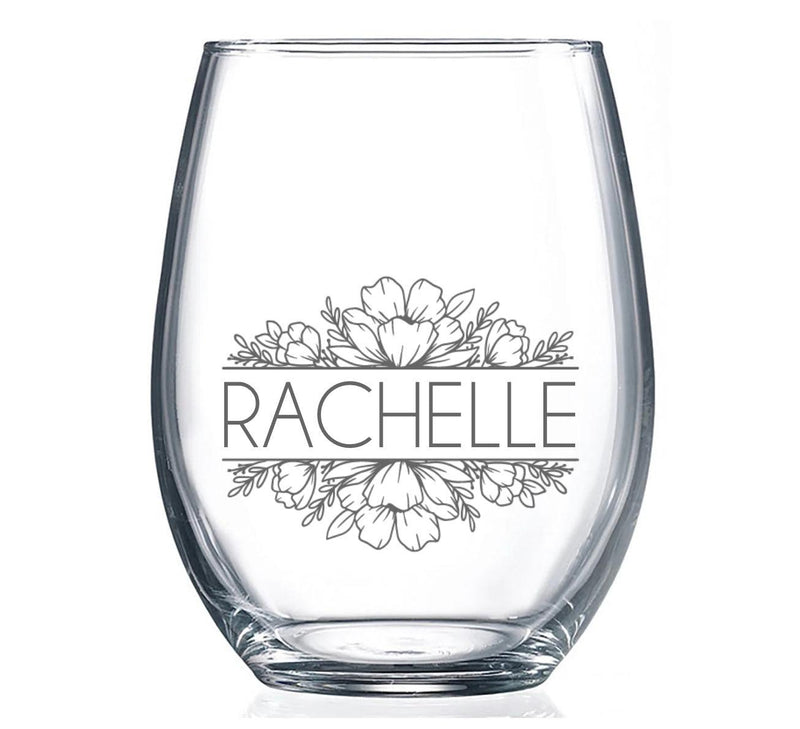 Personalized Stemless Wine Glass -