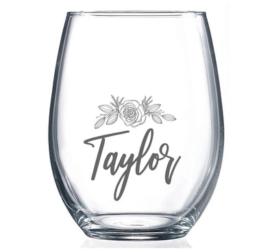 Personalized Stemless Wine Glass -  - Completeful