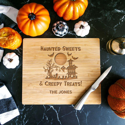 Personalized Halloween Bamboo Cutting Boards 11 x 13 -  - Qualtry