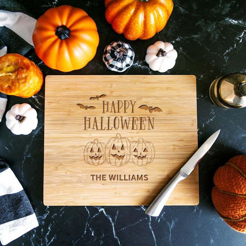 Personalized Halloween Bamboo Cutting Boards 11 x 13 -  - Qualtry