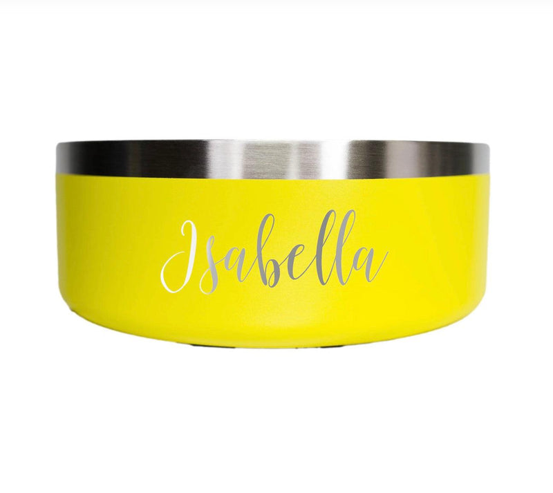 Personalized Stainless Steel Pet Feeding Bowl -