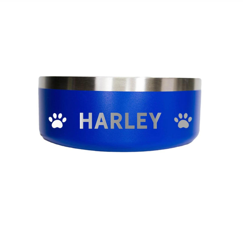 Personalized Stainless Steel Pet Feeding Bowl -