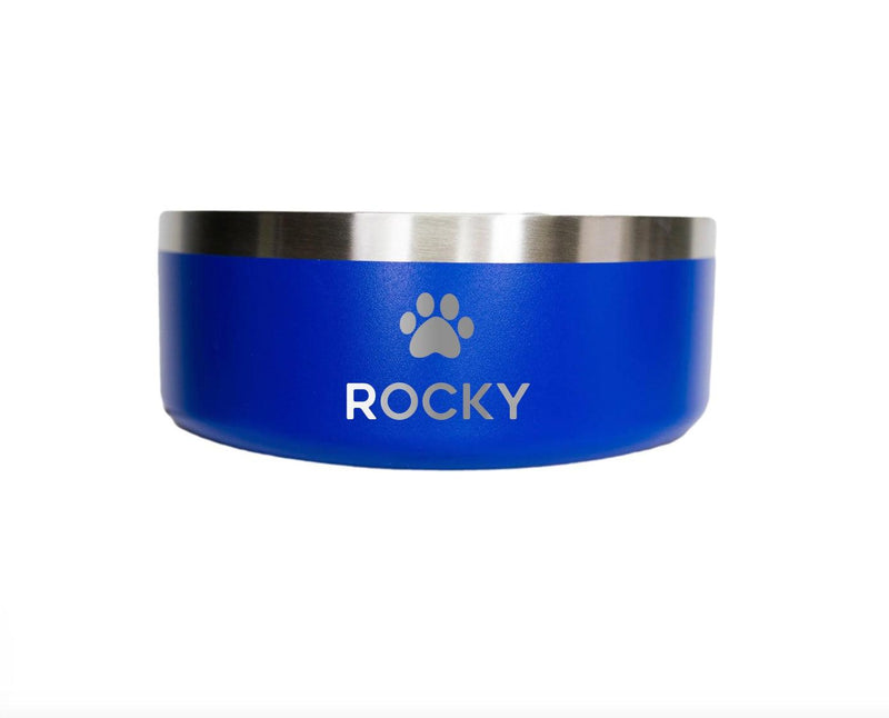 Personalized Stainless Steel Pet Feeding Bowl -
