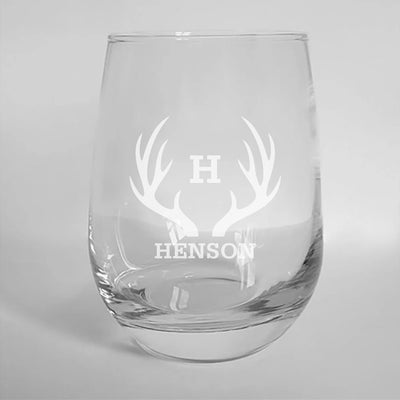 Personalized Stemless Wine Glass -
