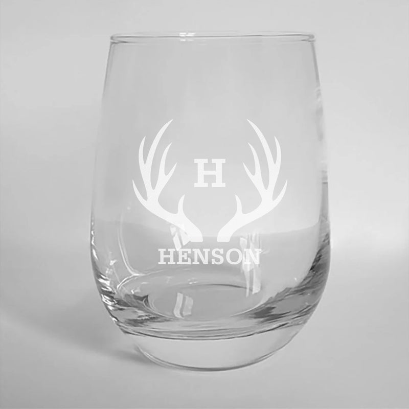 Personalized Stemless Wine Glass -