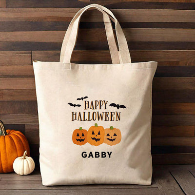 Personalized Kids Halloween Tote Bags -  - Qualtry