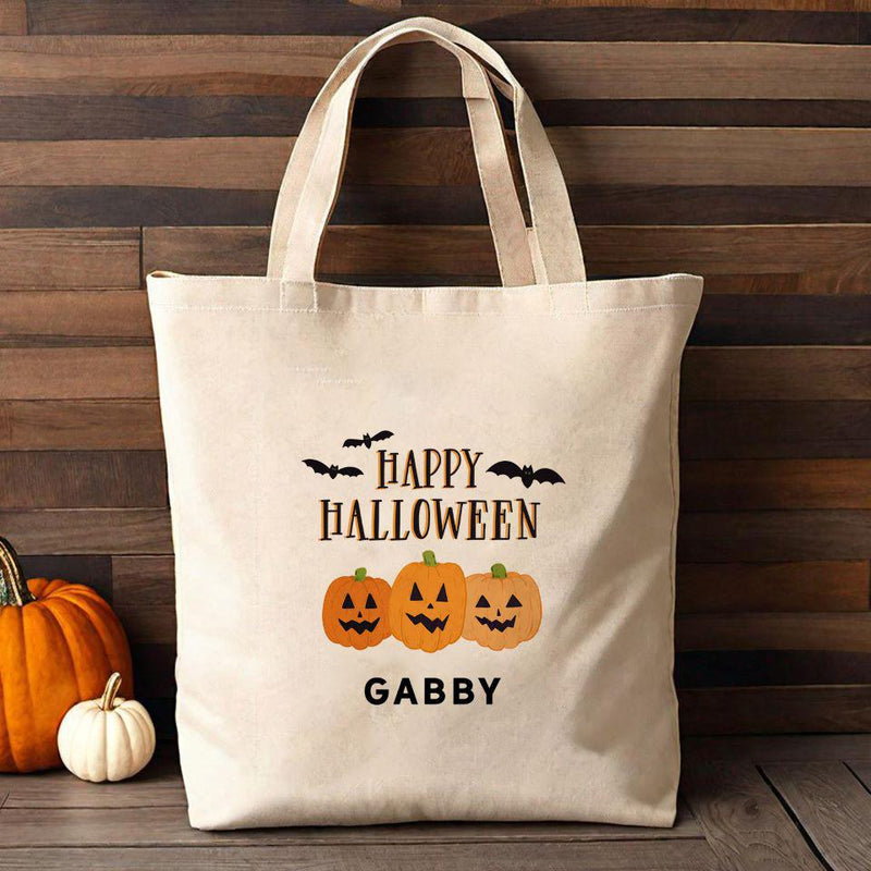 Personalized Kids Halloween Tote Bags -  - Qualtry