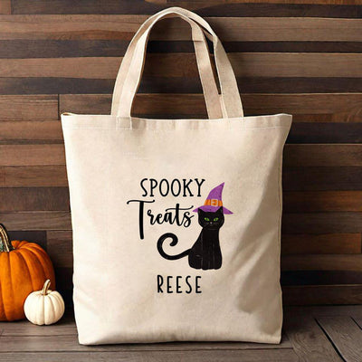 Personalized Kids Halloween Tote Bags -  - Qualtry
