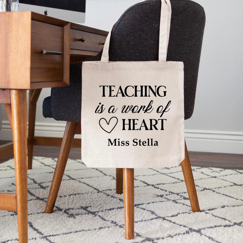 Personalized Teacher Tote Bags -