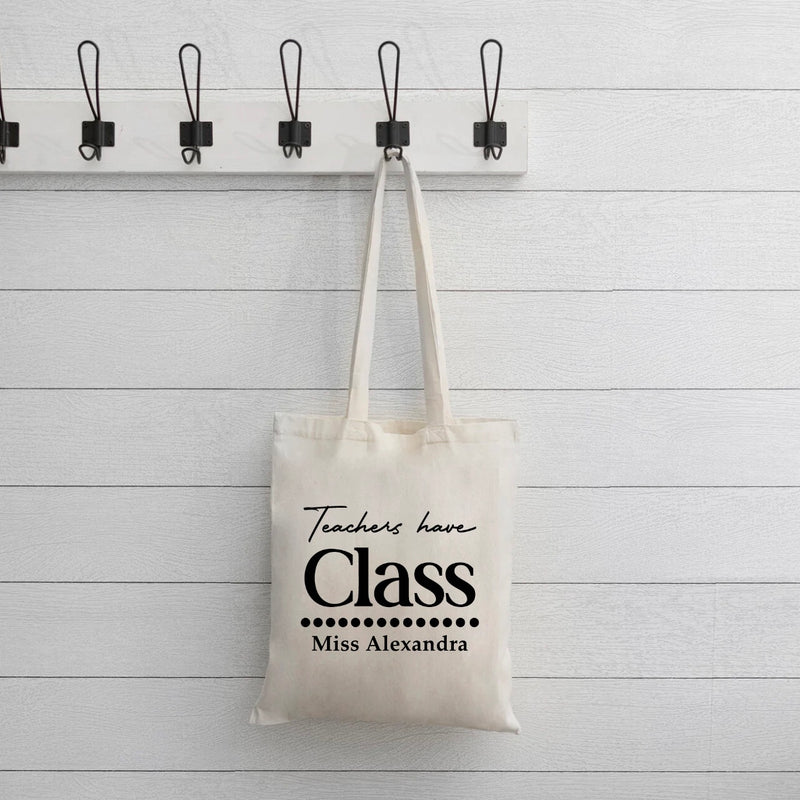 Personalized Teacher Tote Bags -