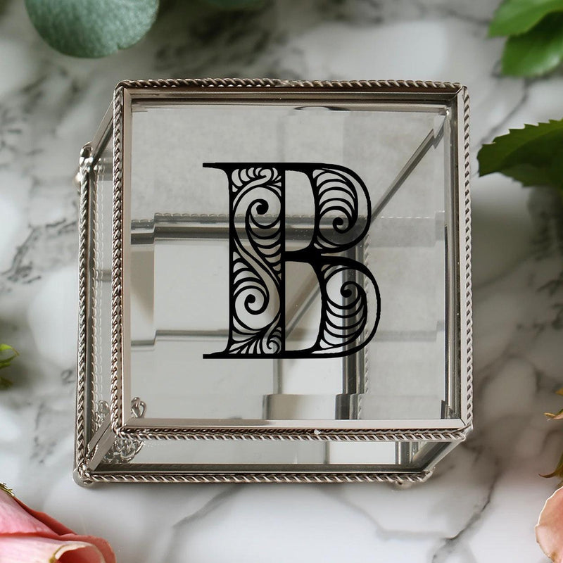 Personalized Glass Jewelry Box -