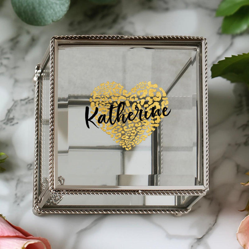 Personalized Glass Jewelry Box -