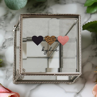 Personalized Glass Jewelry Box -