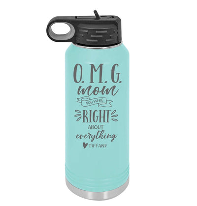 Personalized Water Bottles 32oz - Mother's Day Designs -  - Completeful