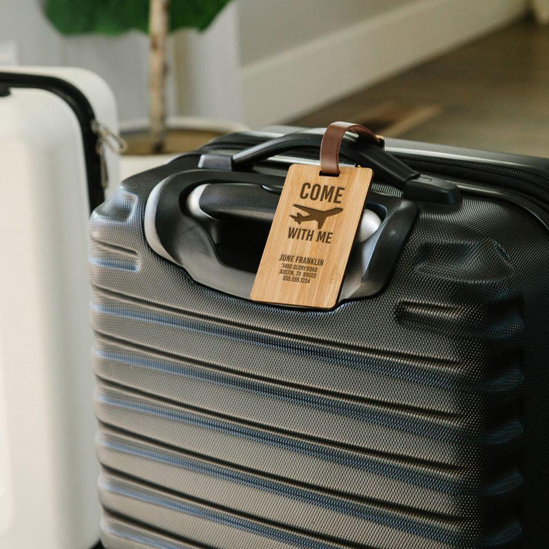Personalized Wood Luggage Tags -  - Qualtry
