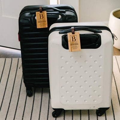 Personalized Wood Luggage Tags -  - Qualtry