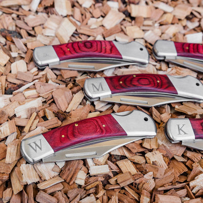 Personalized Yukon Wood Handle Pocket Knife -  - JDS