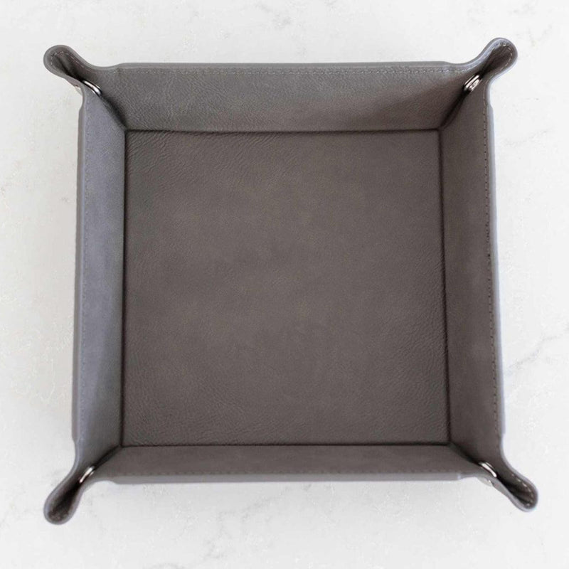 Personalized Gray Snap Up Tray -