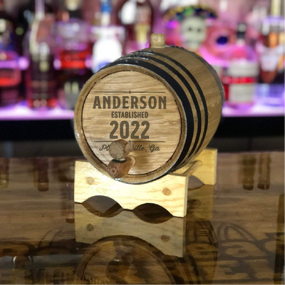 Personalized 3 Liter Oak Aging Barrel -