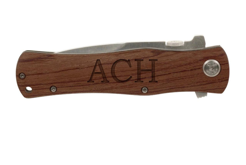 Personalized Wood Handle Pocket Knife -