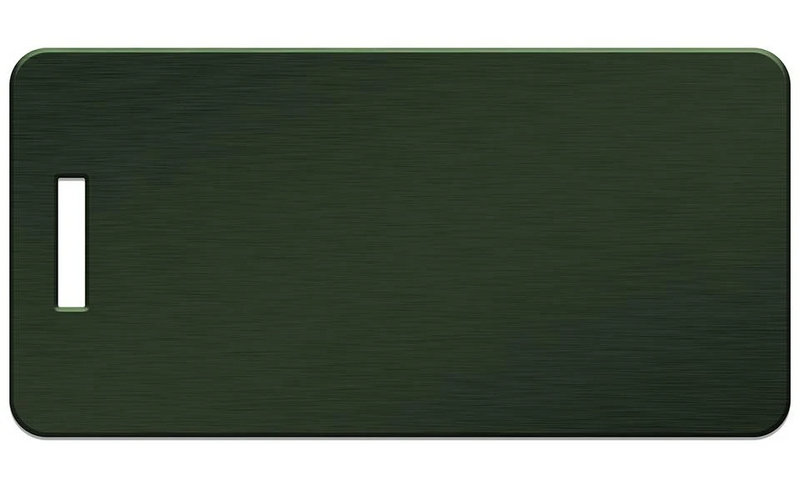 Personalized Aluminum Luggage Tags with Optional Leather Casing - Forest / Landscape