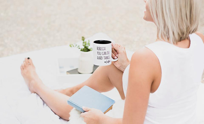 Love My Caffeine Personalized Coffee Mugs -  - Qualtry