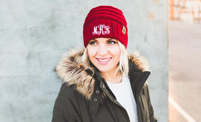 Women's Personalized Beanie Hats -  - Qualtry