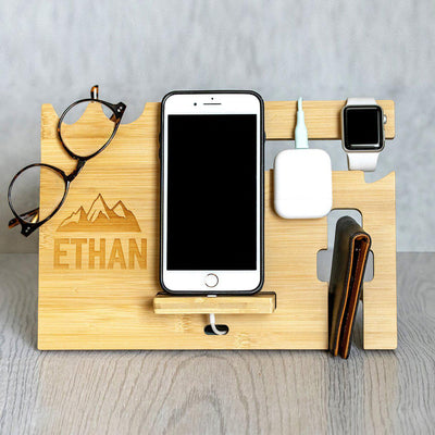Personalized Charging Station and Desk Organizer -  - JDS