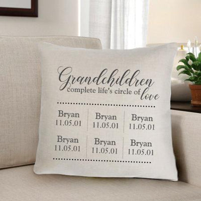Personalized Grandparents Throw Pillow -  - JDS