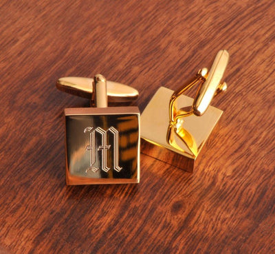 Personalized Monogram Brass Cufflinks -  - JDS