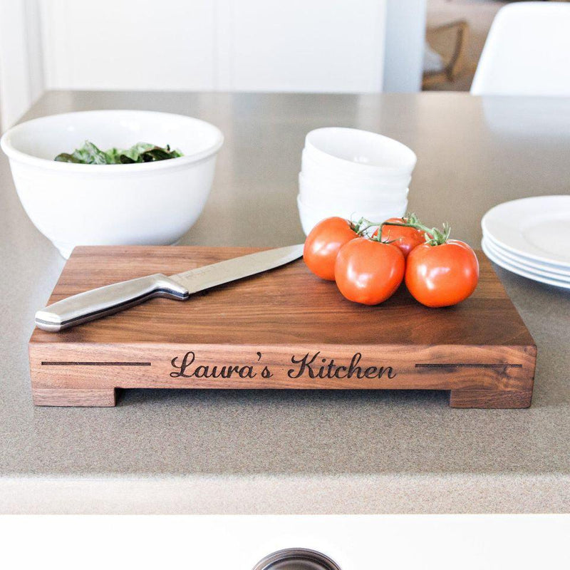 Personalized Walnut Butcher Block Chopping Boards -  - Qualtry