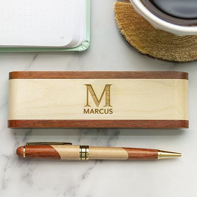Personalized Solid Top Wood Pen Set -  - JDS