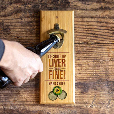 Personalized Magnetic Wall-Mounted Bottle Openers -  - JDS