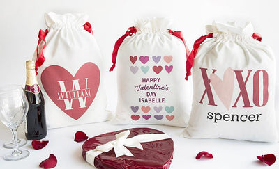 Personalized Love Themed Large Gift Bags -  - Qualtry