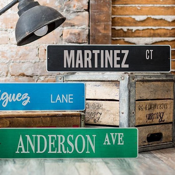 Personalized Aluminum Street Signs -  - Qualtry