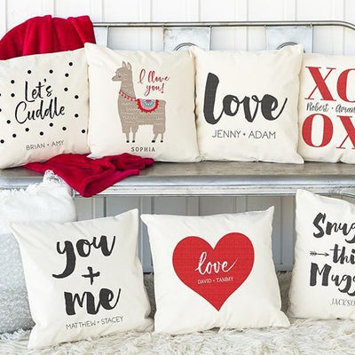 Personalized Throw Pillow Covers (Love Themed) -  - Wingpress Designs