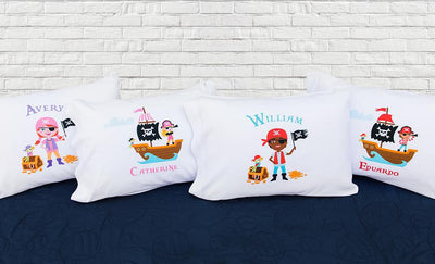 Personalized Kids' Pirate Pillowcases -  - Qualtry